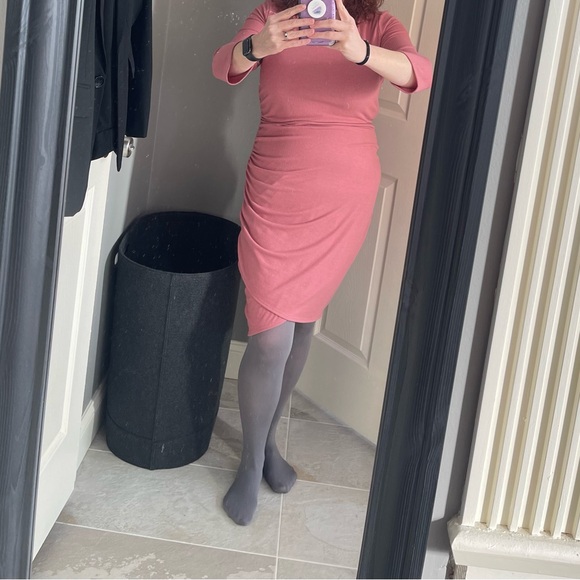 Kaileigh Knit Fitted Ruched Dresss - Picture 5 of 5